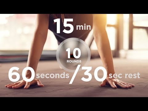 【BGM】Workout Timer - 1min work and 30sec rest / 10 rounds