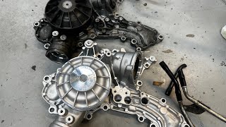 M273 M278 Mercedes V8 Water Pump Thermostat & Turbo Coolant lines  Replacement.