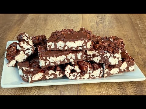 Chocolate bars with rice cakes: an irresistible recipe for chocolate lovers