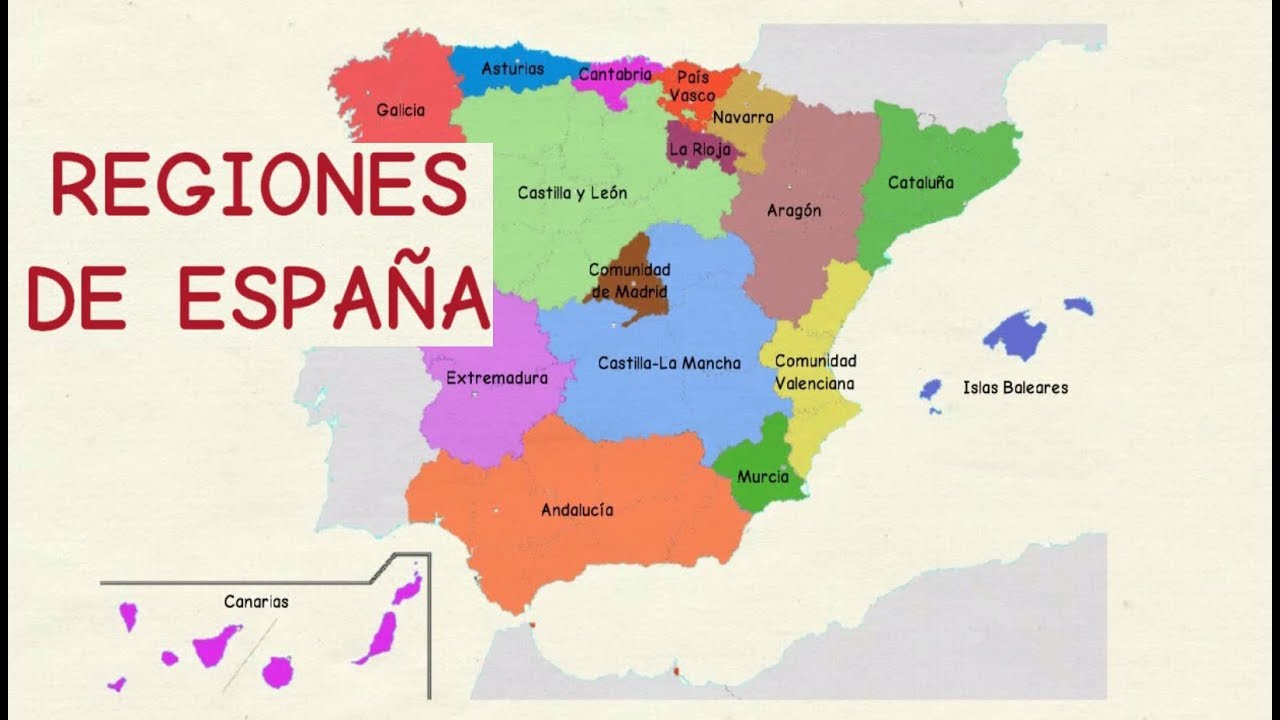 Aprender español: Comunidades autónomas de España (nivel básico)