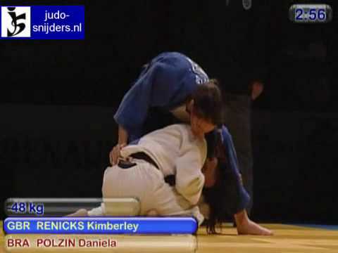 Judo 2009 Birmingham: Renicks (GBR) - Polzin (BRA) [-48kg].