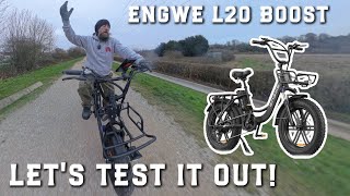 ENGWE L20 BOOST - FIRST RIDE - UK LEGAL - SEE THE BOOST BUTTON IN ACTION!