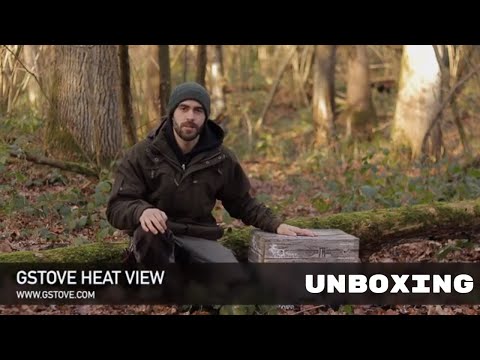 Походная отопительная печь Gstove Heat  View Camping Stove (Увеличенная мощность, жаропрочное видовое стекло)