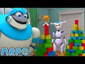 Robot Babysitter Tower Challenge ARPO 1 HOUR Rob The Robot Friends Funny Kids TV