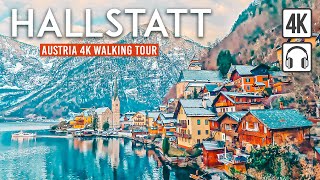 HALLSTATT Winter 4K Walking Tour (Austria) - Captions & Immersive Sound [4K Ultra HD/60fps]