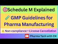 What Is Schedule M Schedule M In Pharmaceutical Basic Details Of Schedule M Drugs Cosmetics Act