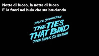 Bruce Springsteen   Night Fire  (The River Outtakes) Traduzione Sub Ita