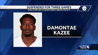 Steelers S Damontae Kazee suspended for three games