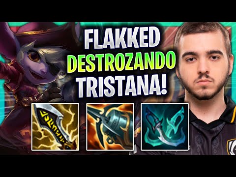 FLAKKED DESTROZANDO CON TRISTANA! - HRTS Flakked Juega Tristana ADC vs Kai'Sa! | Season 2023