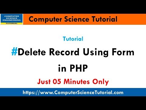 Delete Record From Database Using Php