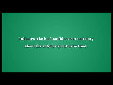 Here goes nothing Meaning