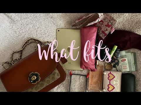 Enchi demais minha bolsa de ombro Coach Madison! 😬 Visão geral e o que cabe no Silent Vlog
