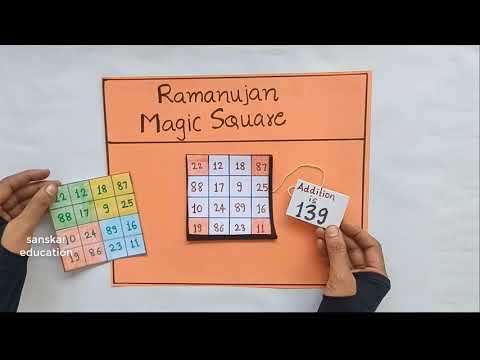 Ramanujan Magic Square |Math Working Model |
