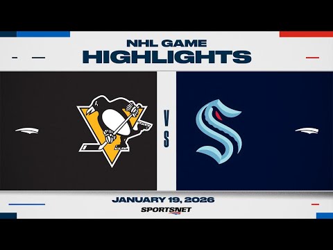 NHL Highlights | Penguins vs.Kraken - January 19, 2026