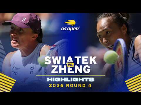 Iga Swiatek vs. Qinwen Zheng Highlights | 2026 US Open Round 4