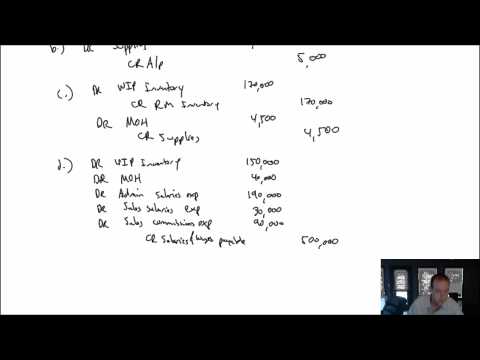 MA Module 3 Video 3 Journal Entries of Job Order Costing Problem 3 4A Part 1