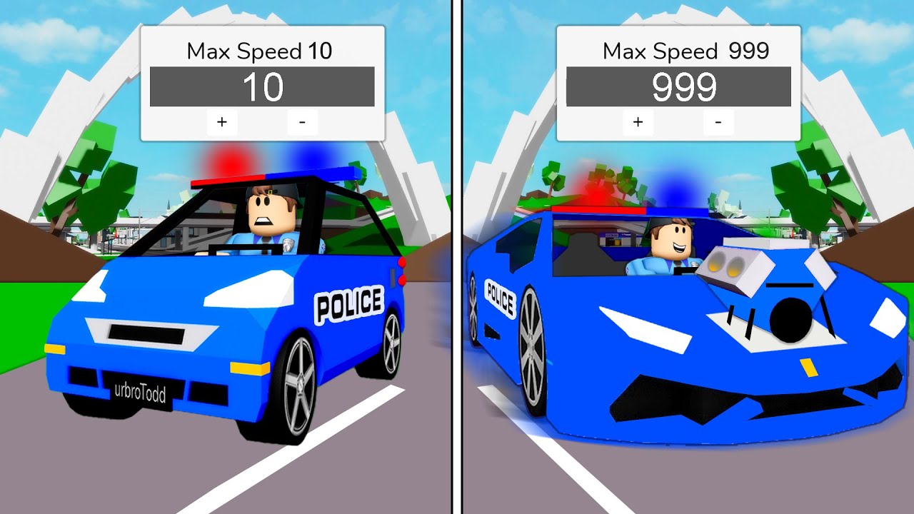 Upgrading SLOWEST to FASTEST Police Car!! (Brookhaven RP)