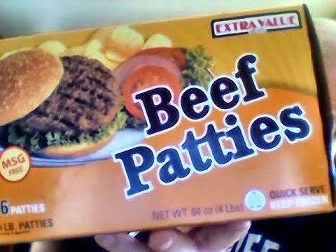 Extra value beef patties