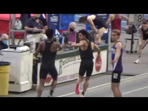 2/24/22 - Men's DMR 4th pl. (10:22.95) Nick Nanan, Sufiyan Sarguroh, Chris Bien-Aime, & Diego Llanos