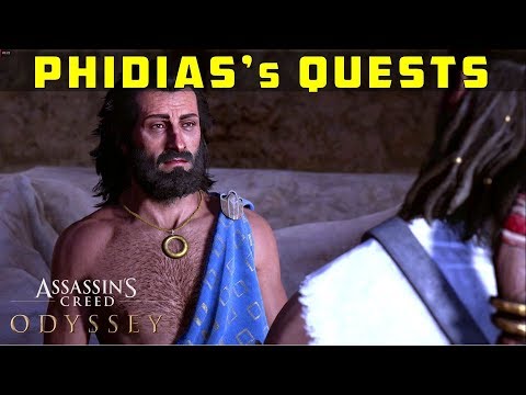 Phidias's Quests (The Message, Stick, and Artist | Art Leading Life | Journey's End) AC ODYSSEY