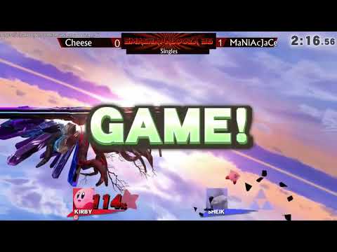 SmashaPalooza 36: Winners Semis - MaNiAcJaCe (Sheik, Diddy Kong) vs Cheese (Kirby)