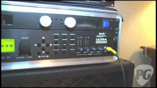 Video thumbnail for NY Amp Show '10 - Fractal Audio Axe-Fx Firmware 10.0, MFC-101 Foot Controller by Premier Guitar