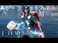 Marvel's Avengers - NEW MCU Thor Movie Suit Gameplay 4K 60FPS (PlayStation 5)