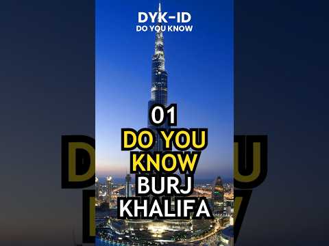 01 🏢🌃 Burj Khalifa Facts, Dubai - UEA #shorts #facts #burjkhalifa #dubai #uea