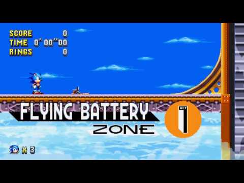 Sonic Mania Flying Battery Zone Trailer
