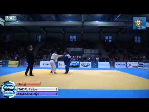 European Judo Open Men Oberwart 2014 Final -60kg KITADAI Felipe (BRA) - KAWABATA Ryo (JPN)