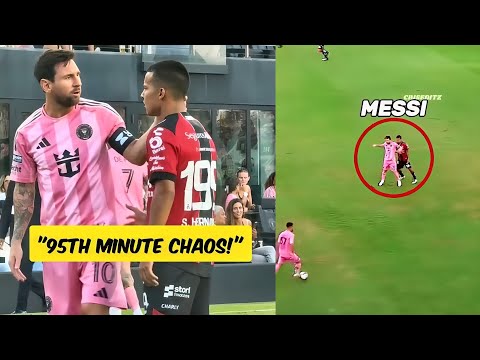 Messi Inter Miami vs Atlas: Chaos After 95th-Minute Goal | Bodyguard Steps In as Fight Erupts!