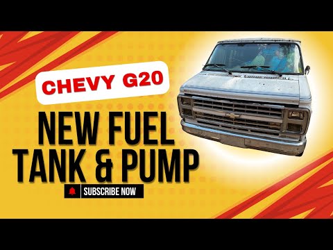 How to Install a New Fuel Tank & Pump | 1990 Chevy G20 Van Restoration