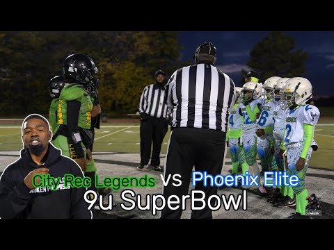9u City Rec Legends vs Phoenix Elite 🏃🏾‍♂️Running Back Runs For 200+ Yards 🔥🔥