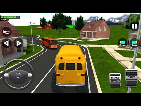 Super High School Bus Driving Simulator 3D - 2019 - Android Gameplay Video