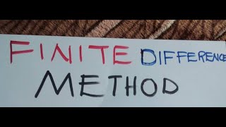 Download the video "FINITE DIFFERENCE METHOD(APPROACH):Numerical Methods for Partial Differential Equations"