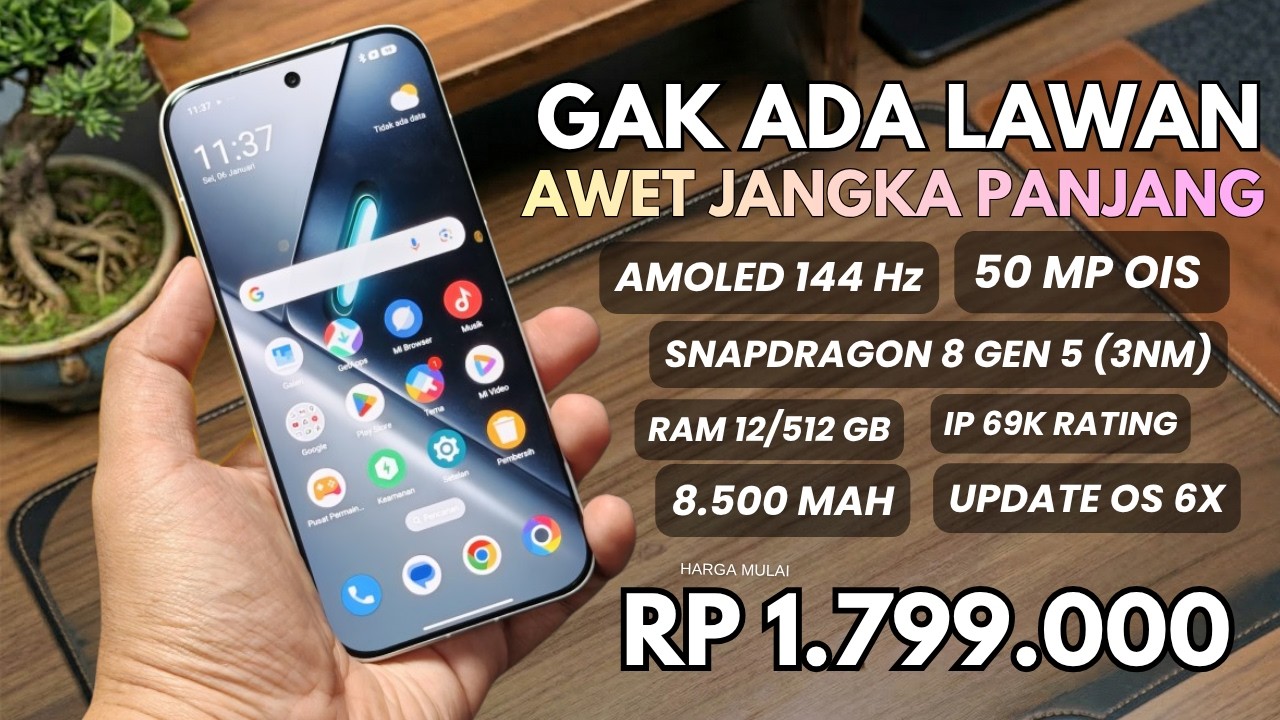 MENDING INI BUAT JANGKA PANJANG‼️RAM 12/512GB, 8500MAH - HP SPEK DEWA JANGKA PANJANG PALING WORTH IT