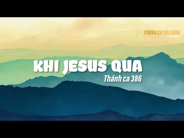 THÁNH CA 386 | KHI GIÊ XU QUA | KARAOKE THÁNH CA TIN LÀNH