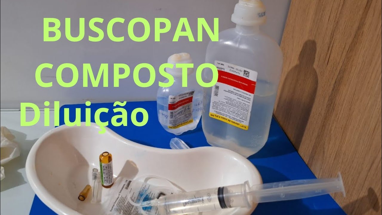 Buscopan composto- diluição.