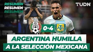 Argentina humilla al Tri | Resumen y Goles México 0 - 4 Argentina | Partido Amistoso | TUDN Argentina humilla al Tri | Resumen y Goles México 0 - 4 Argentina | Partido Amistoso | TUDN