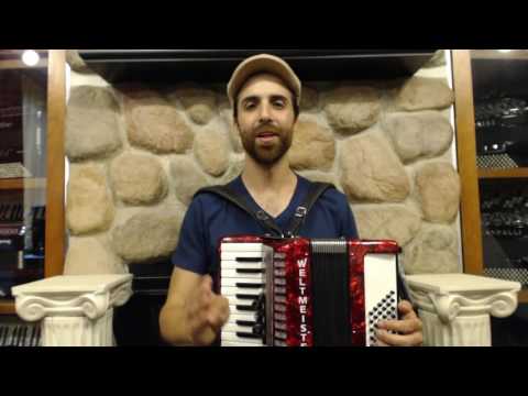 How to Play a 48 Bass Accordion - Lesson 2 - Walking Bass Lines - My Wild Irish Rose