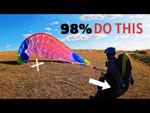 Classic PARAGLIDING MISTAKE - are you doing THIS? (Paraglider Control Safety Tips)