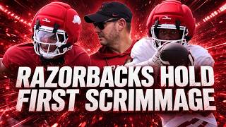 Razorbacks hold first scrimmage