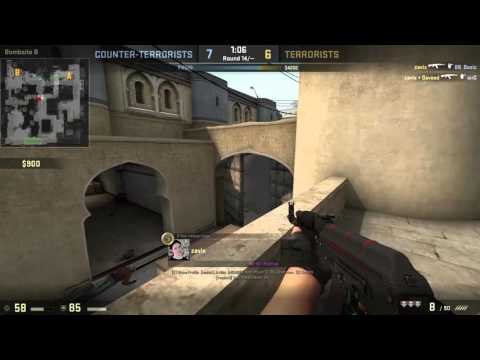 CS:GO ESEA 1v5 all headshot ace