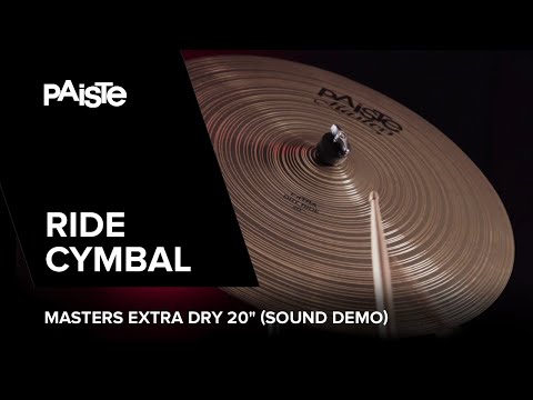 PAISTE Masters Extra Dry Ride 20" gespielt von Noah Fürbringer (SOUND DEMO)