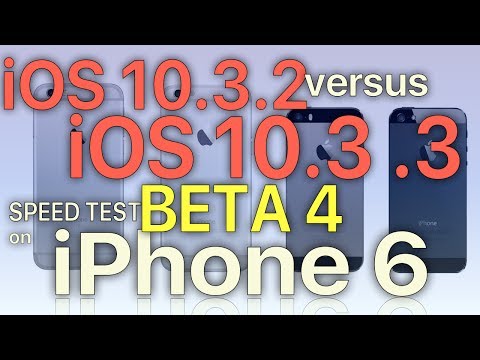 iPhone 6 : iOS 10.3.2 vs iOS 10.3.3 Beta 4 Speed Test (Build 14G5053a) Public Beta 4