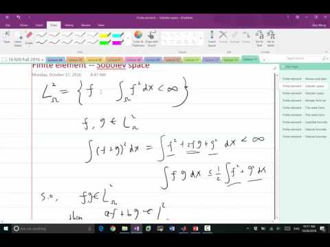 Lecture 14 Part 5: Sobolev space