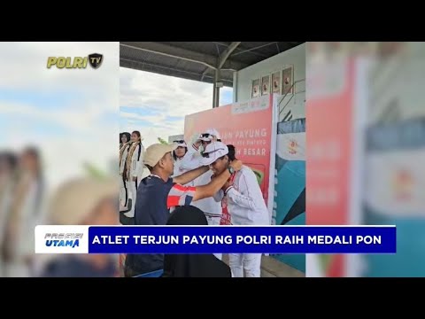 ATLET TERJUN PAYUNG POLRI RAIH MEDALI PON