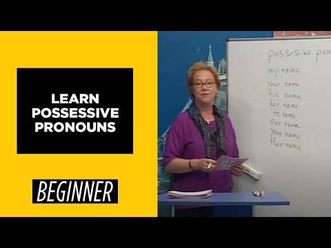 Beginner Level Learn Possessive Pronouns | English For You