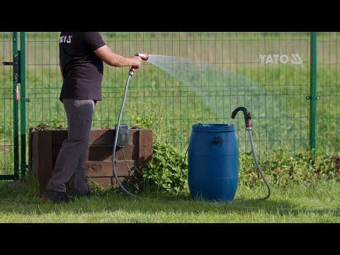 Насос для води YATO акумуляторний 18 В, 165 Вт, 2500 л/год, 20 м висота Насос для води YATO акумуляторний 18 В, 165 Вт, 2500 л/год, 20 м висота