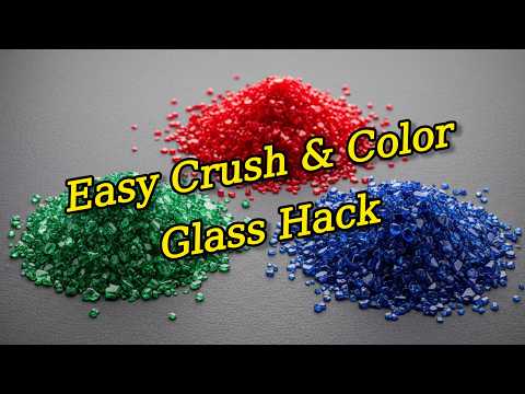 Brighten Your Craft Projects Instantly! | How to Make and Color Crushed Glass at Home